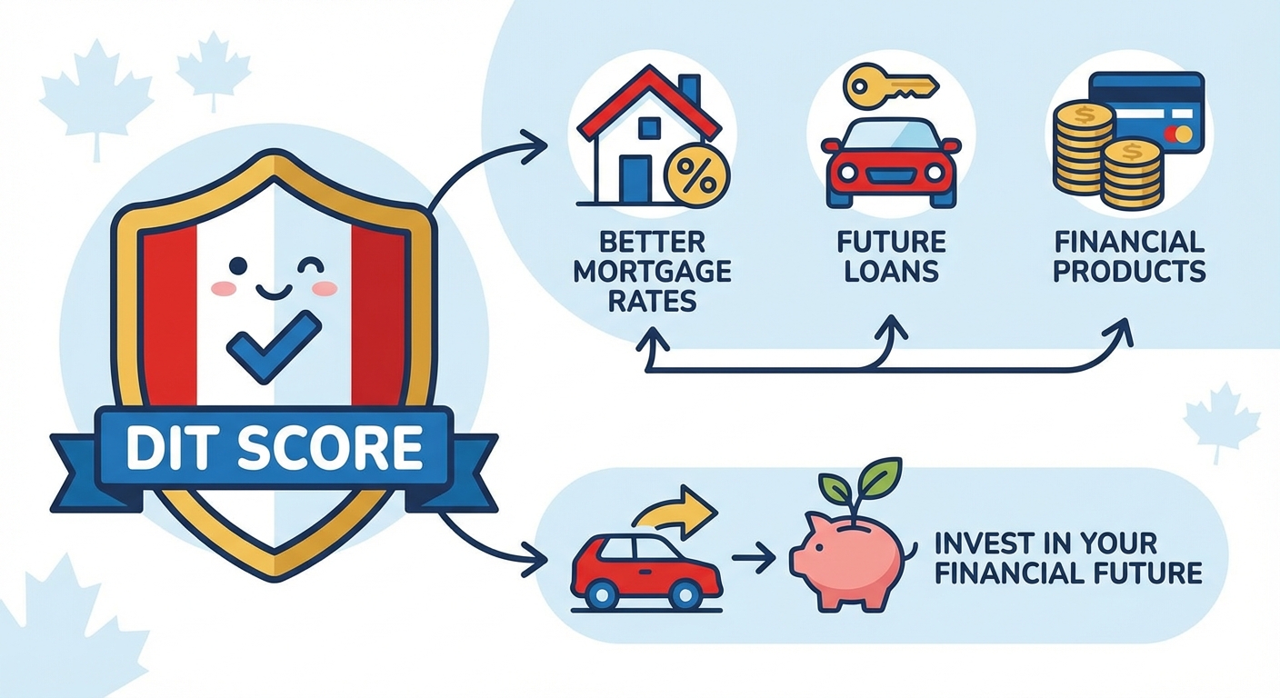 minimum credit score for car loan alberta illustration