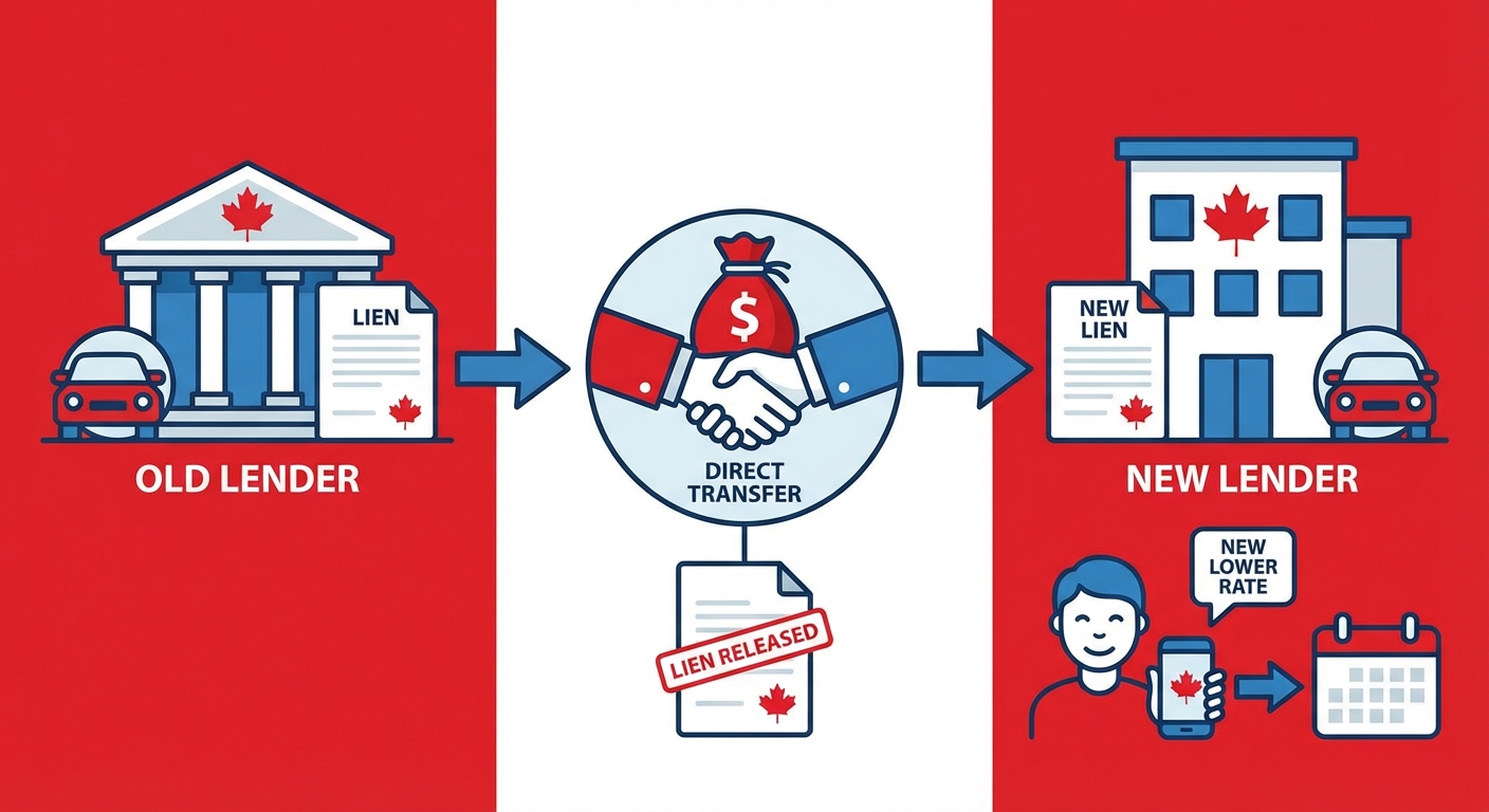 refinance car loan with bad credit Canada illustration