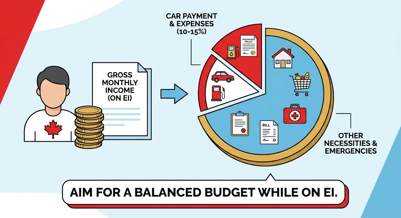 how to get a car loan while on EI benefits illustration