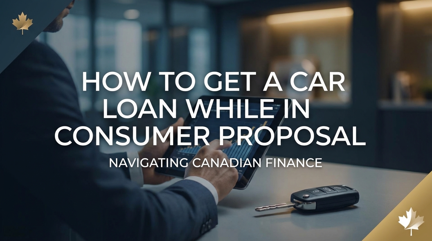 The Consumer Proposal Car Loan You Were Told Was Impossible.