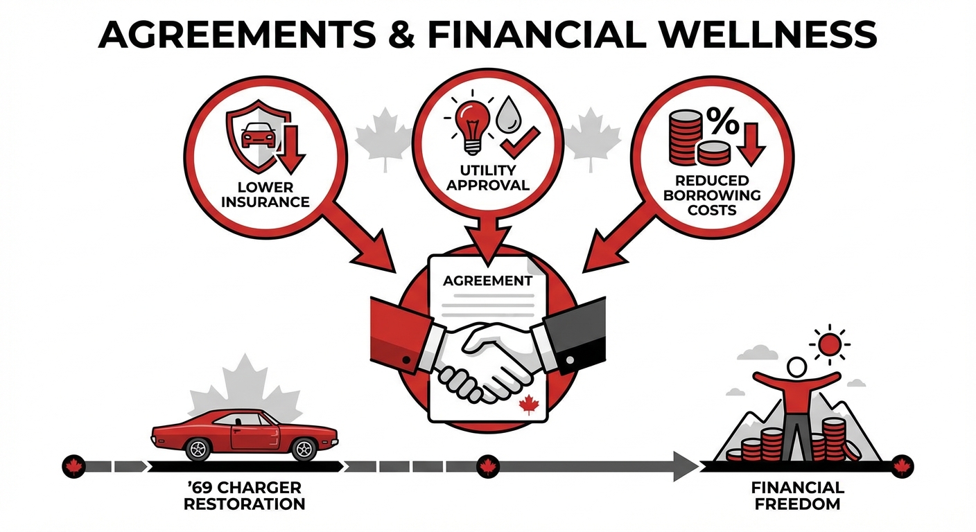 classic car restoration financing with low credit score Canada illustration