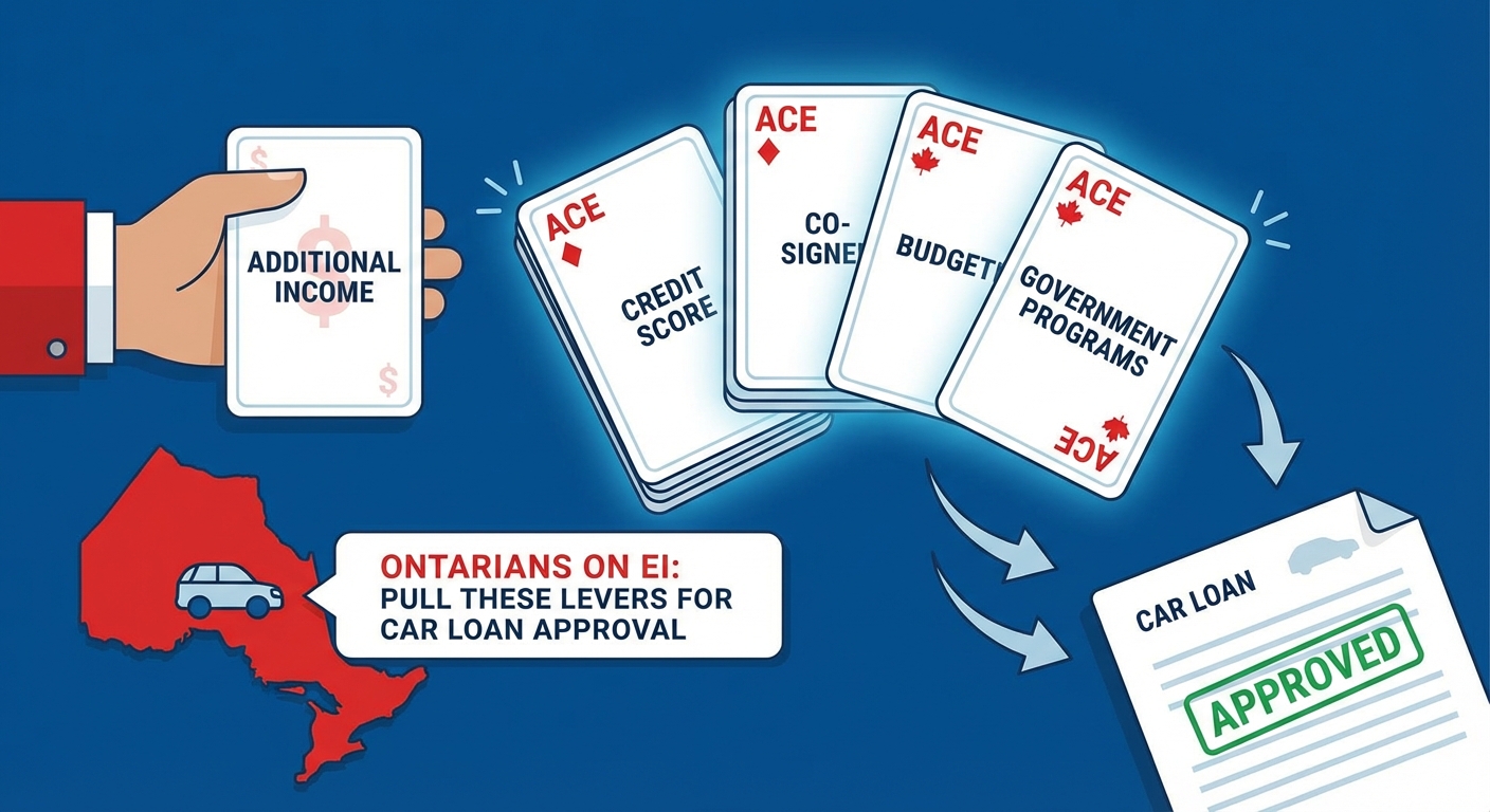 car loan on EI payments Ontario no money down illustration