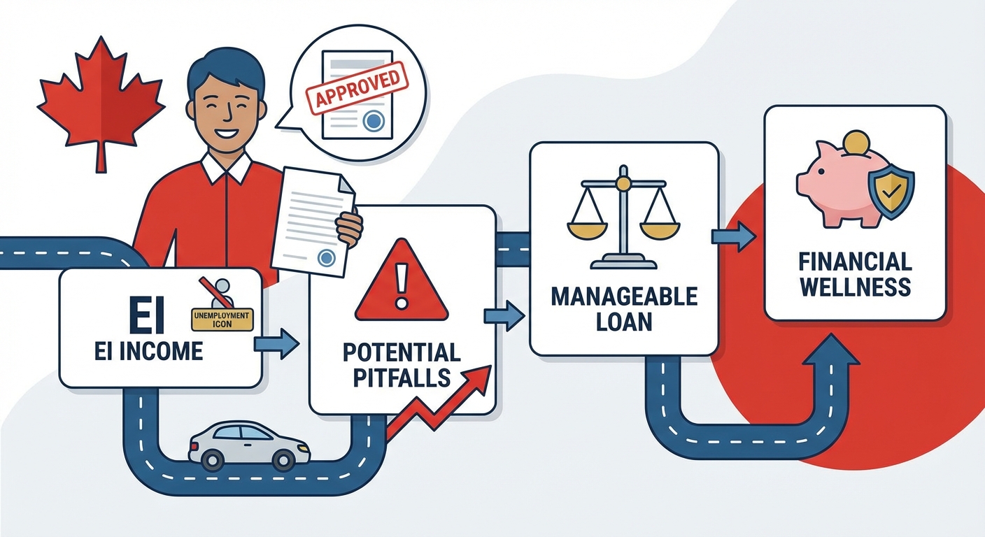 car loan on EI payments Ontario no money down illustration