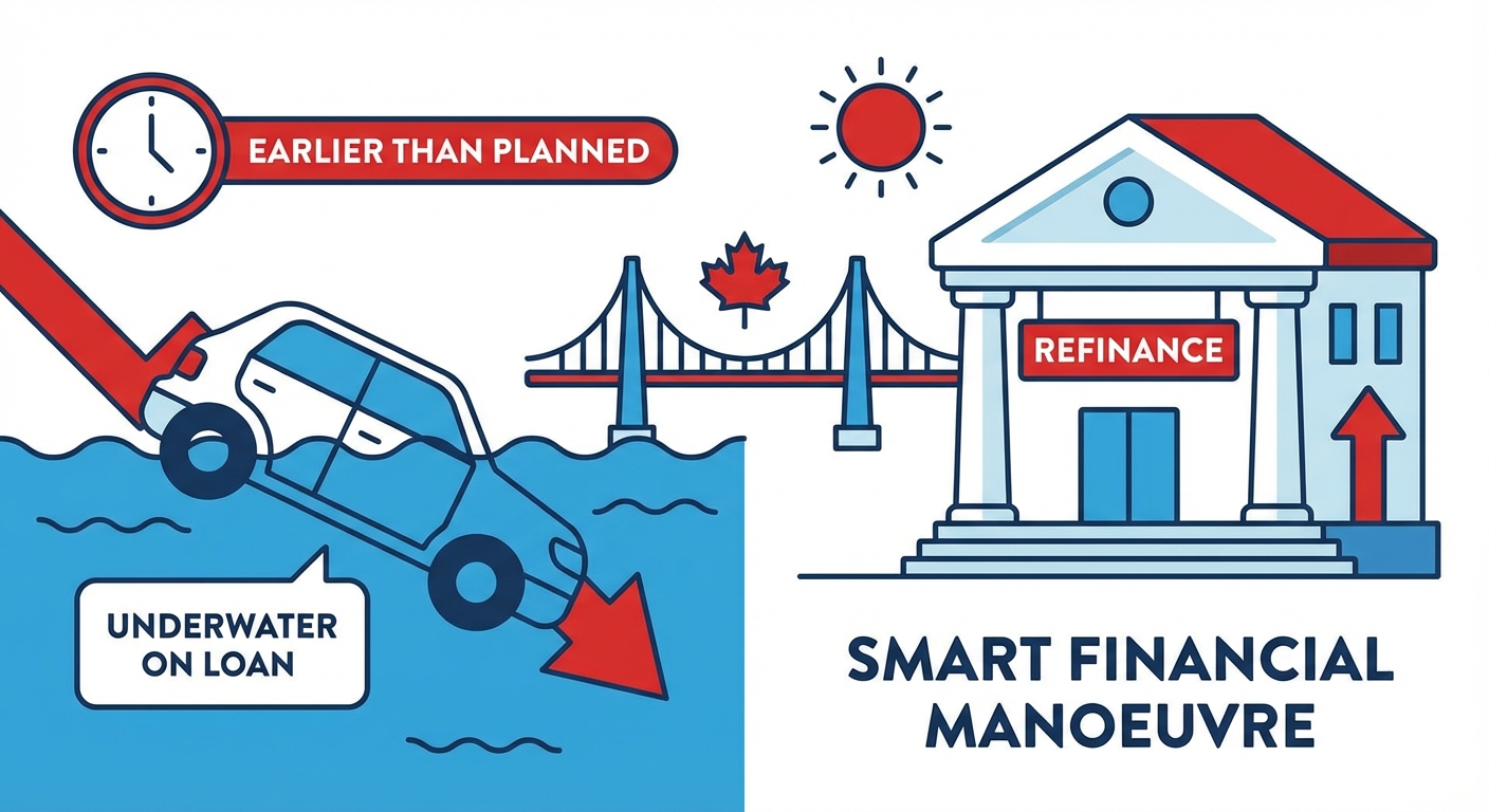 refinance car loan owing more than it's worth illustration
