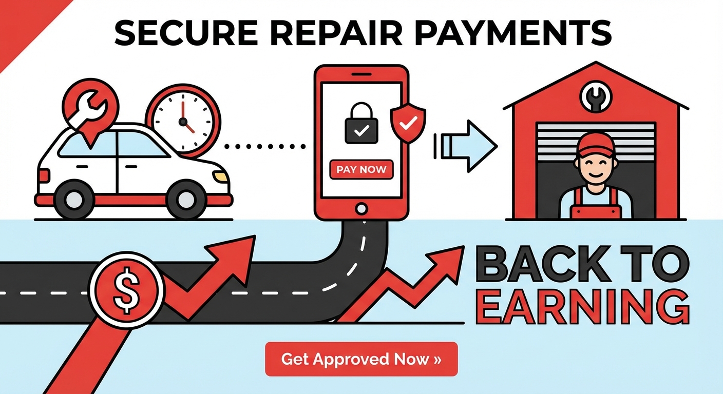 immediate vehicle repair funding for rideshare drivers Canada illustration