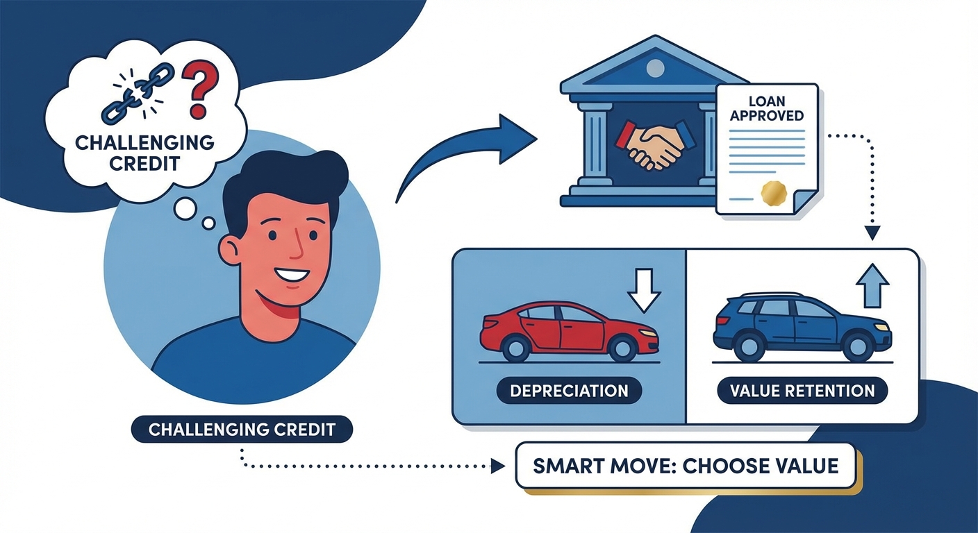 Can I get a car loan if my ex ruined my credit in Calgary? illustration