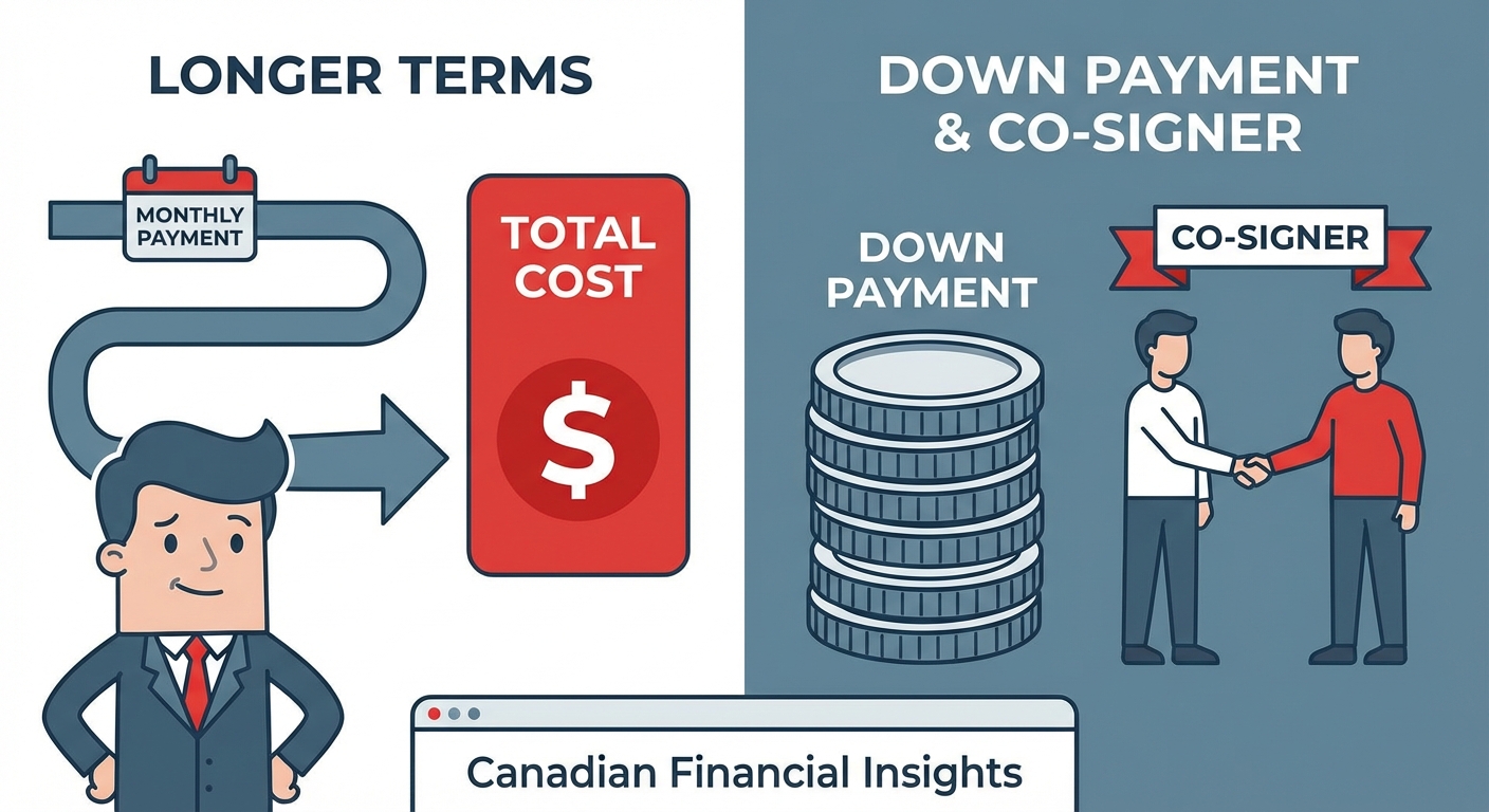 car loan approval with active collections Canada illustration
