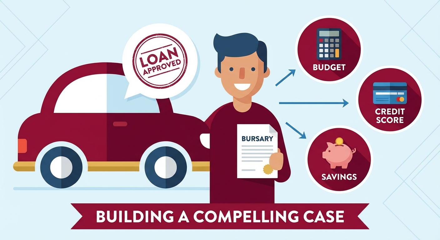 auto financing with bursary income illustration