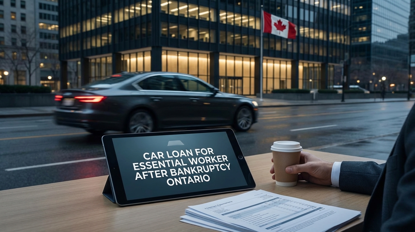 Essential Worker, Ontario. Bankruptcy? Your Car Just Got Promoted.