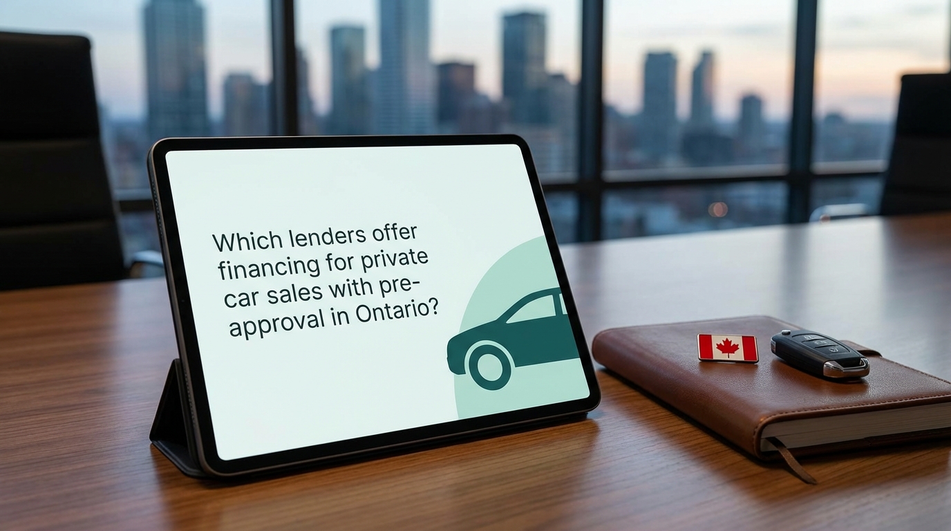 Skip the Dealership. Pre-Approved for Your Neighbour's Car, Ontario.
