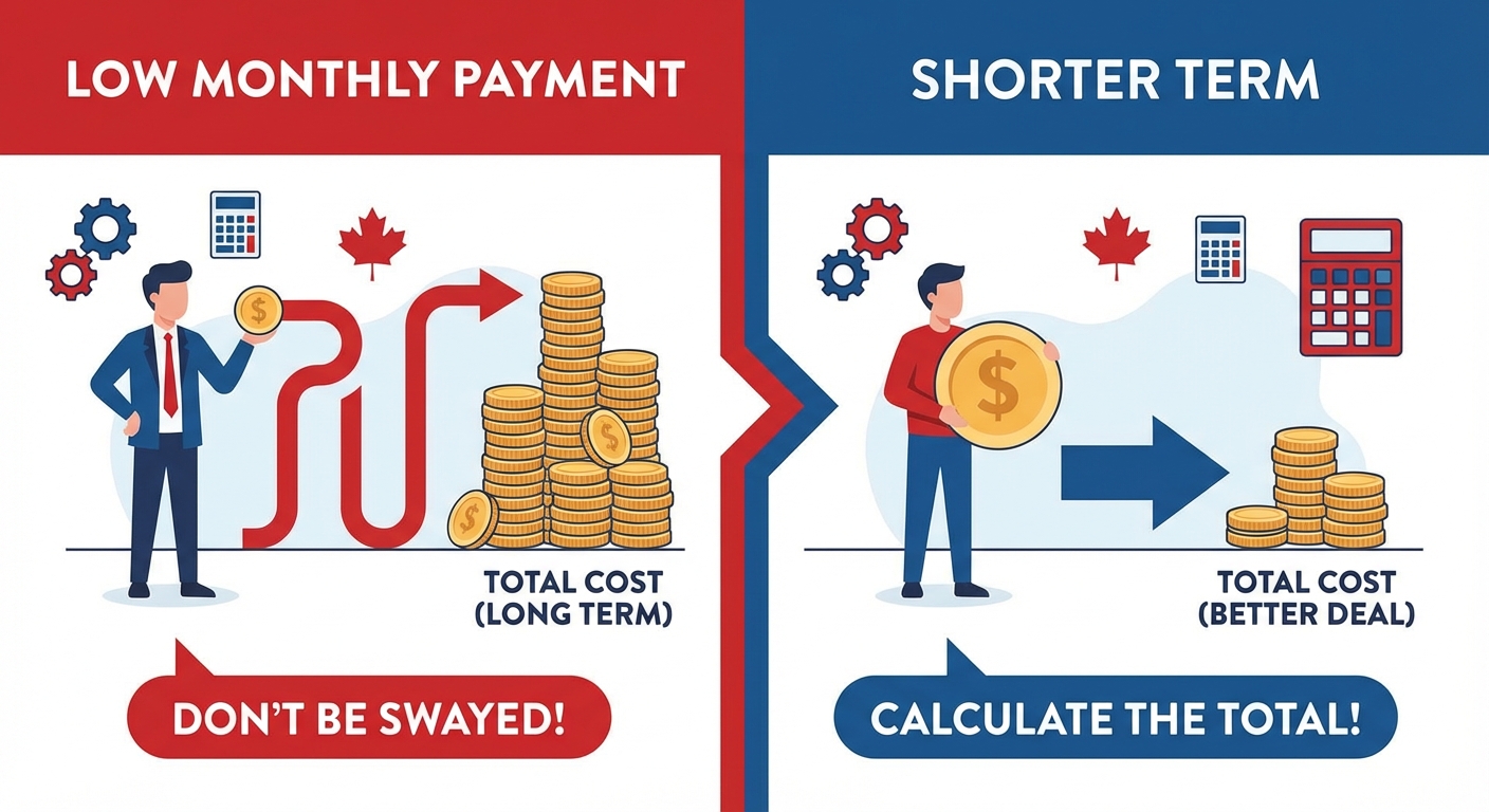 how to spot legitimate bad credit car lenders Canada illustration