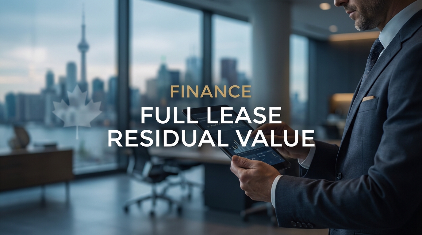 Your Lease Is Over. The Car's Story Isn't. Finance Full Residual, Toronto.