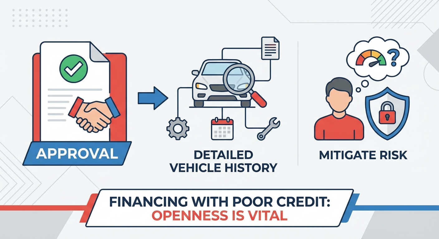 private sale car loan for poor credit illustration