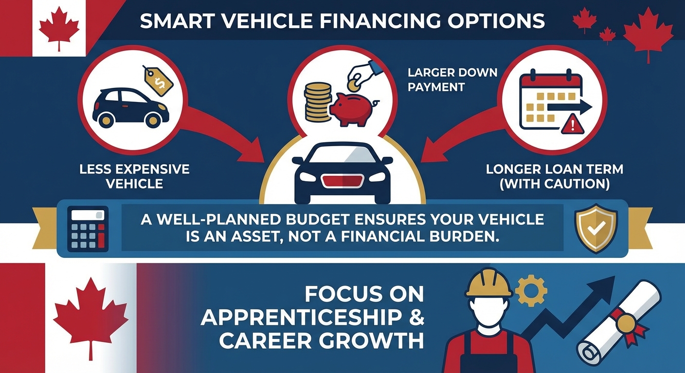 car loan for tradesperson apprentice Ontario illustration
