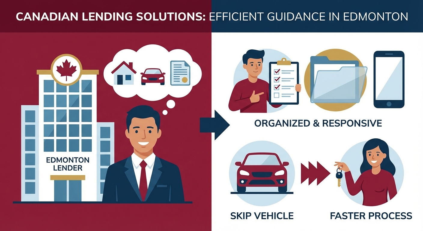 Urgent car loan for new SkipTheDishes driver Edmonton illustration