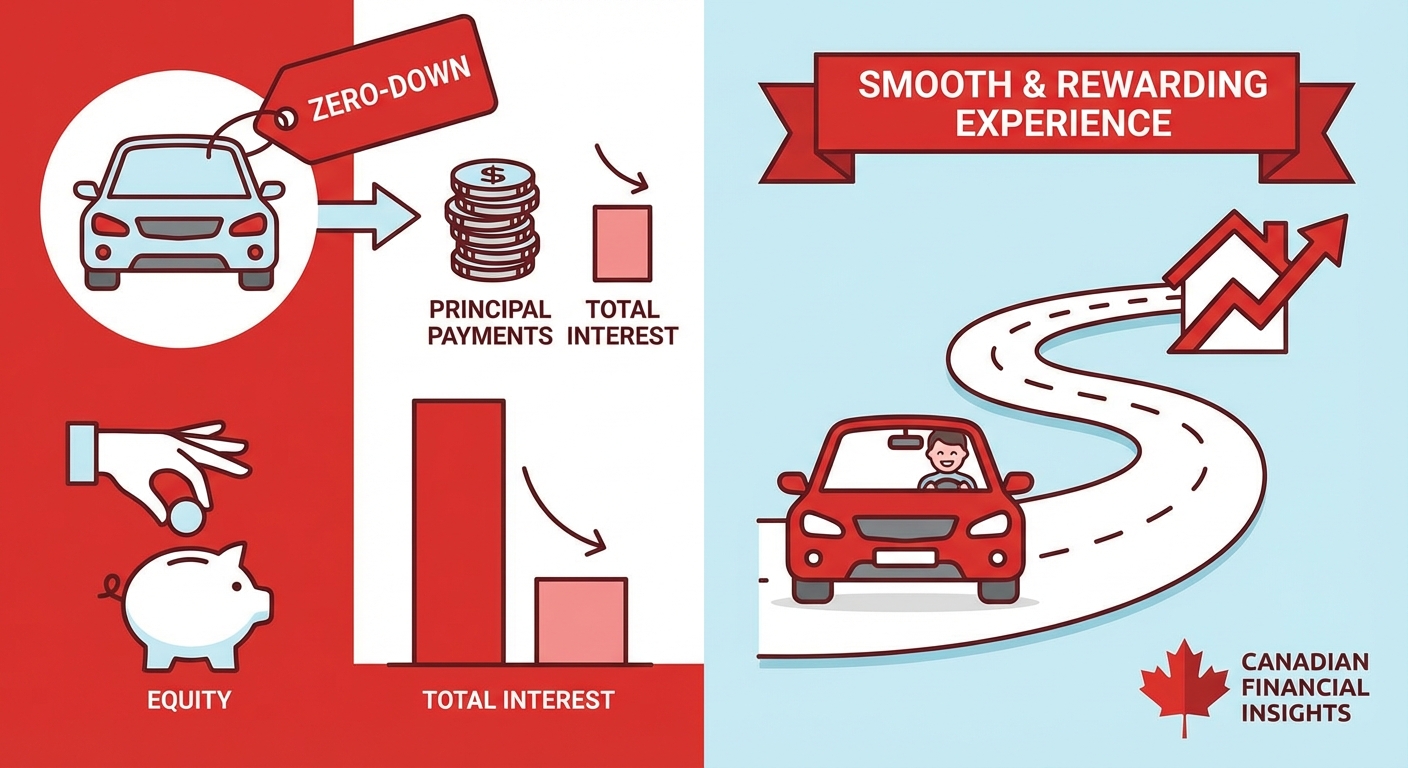 zero down car finance for retirees with investment income Canada illustration