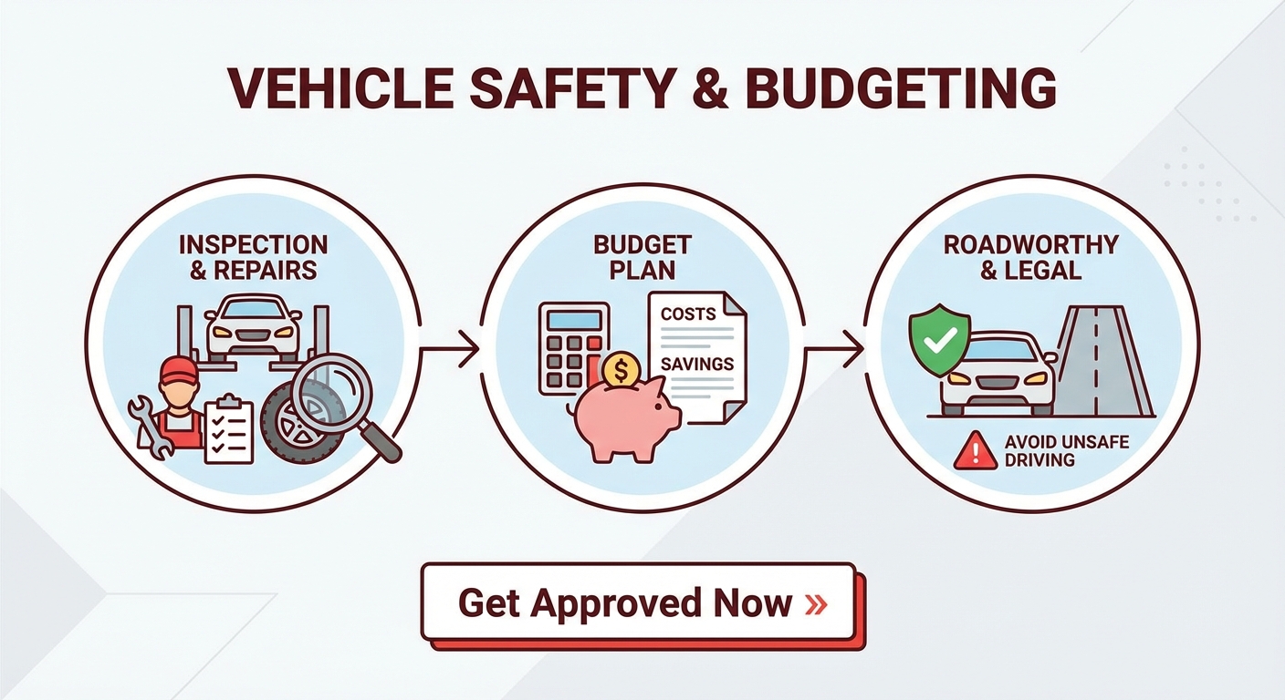 Can I get a vehicle loan for a car without a safety inspection? illustration