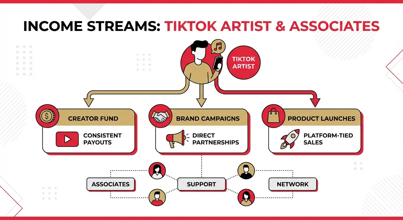 Car financing for creators with social media income illustration