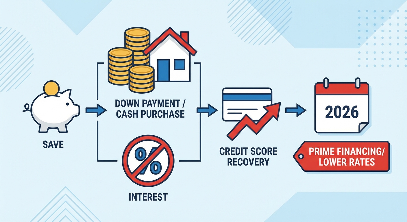 Can I get a zero down car loan immediately after debt settlement Canada? illustration