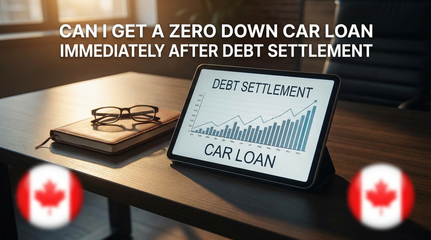 Zero Down Car Loan After Debt Settlement 2026