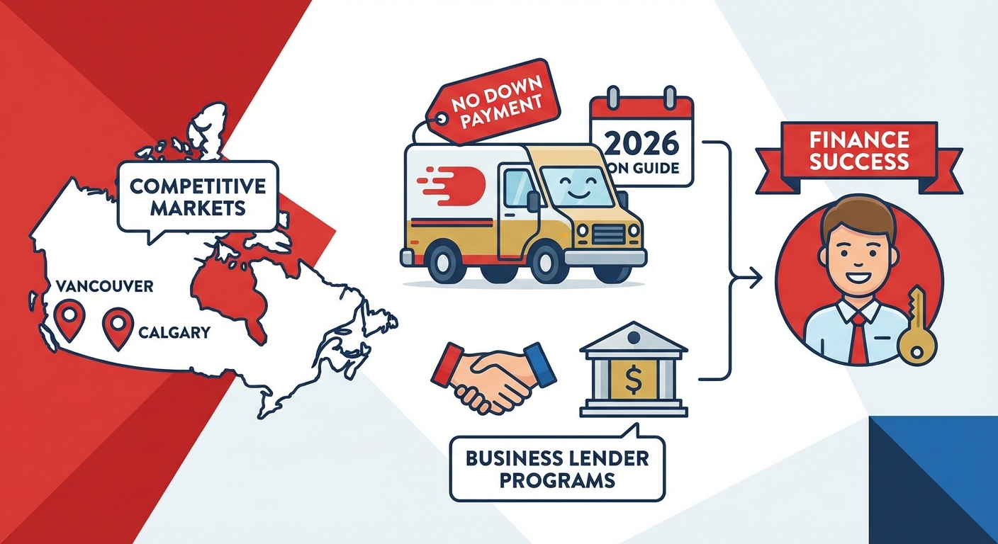 Car loan approval based on tax returns for self-employed Canada illustration